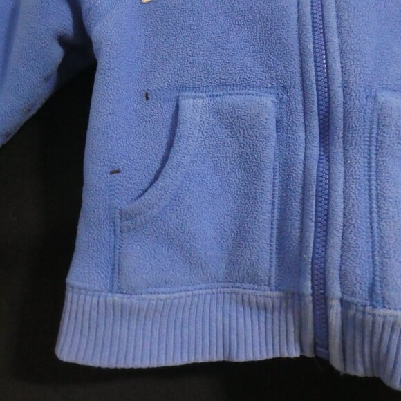 GAP | 18- 24 months | Blue Fleece Zip-Up Hoodie | Navy Furry Fleece Lining - Picture 8 of 15
